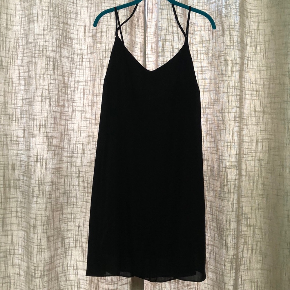 Black shift dress